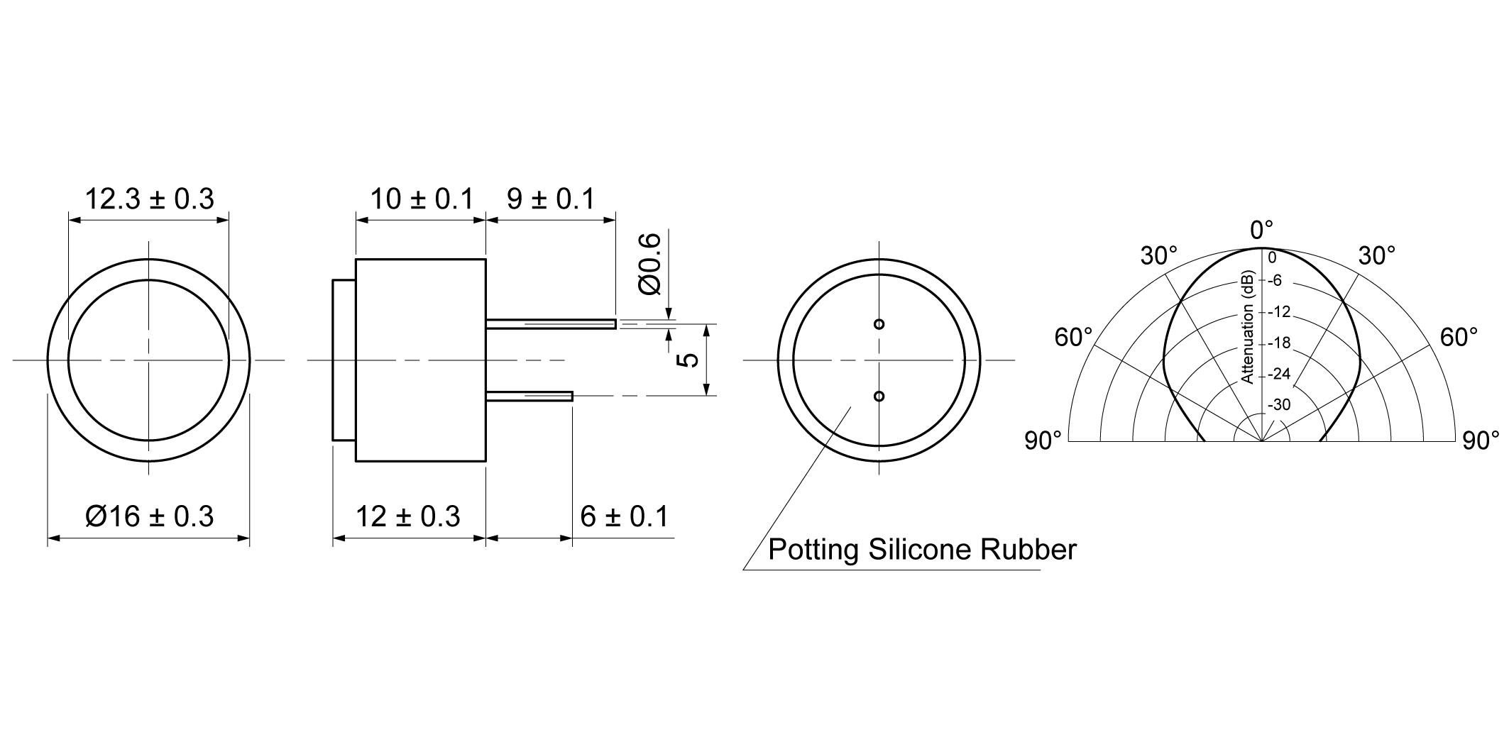 UC16L-TR40ABP Mechanical Drawing